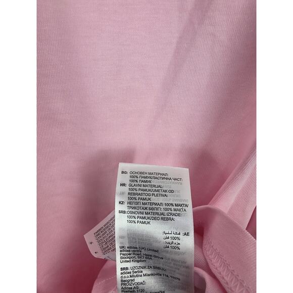 Adidas Plus Size Logo T Shirt 3x Womens Pink Regular Fit Crew Neck Active NWT - Picture 6 of 7